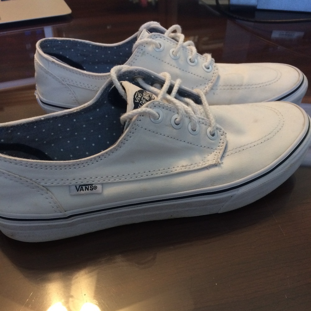 Vans Off The Wall White Boat Shoes